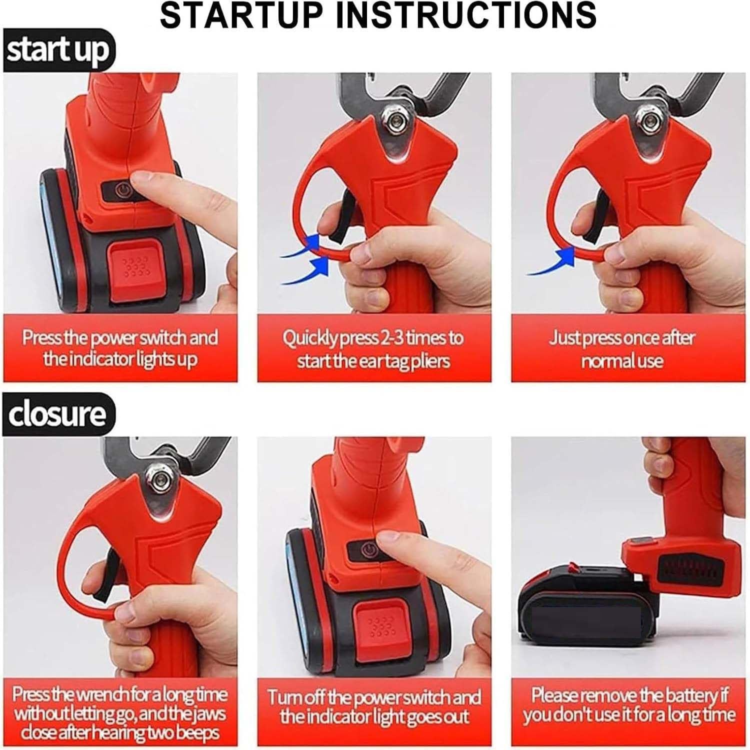 Alicates Para Crotales,Alicates Para Crotales Con Conteo Automático Marcado Eficiente,Marcado Vertical,Rebote Automático,Para Ganado Ovejas,Cerdos