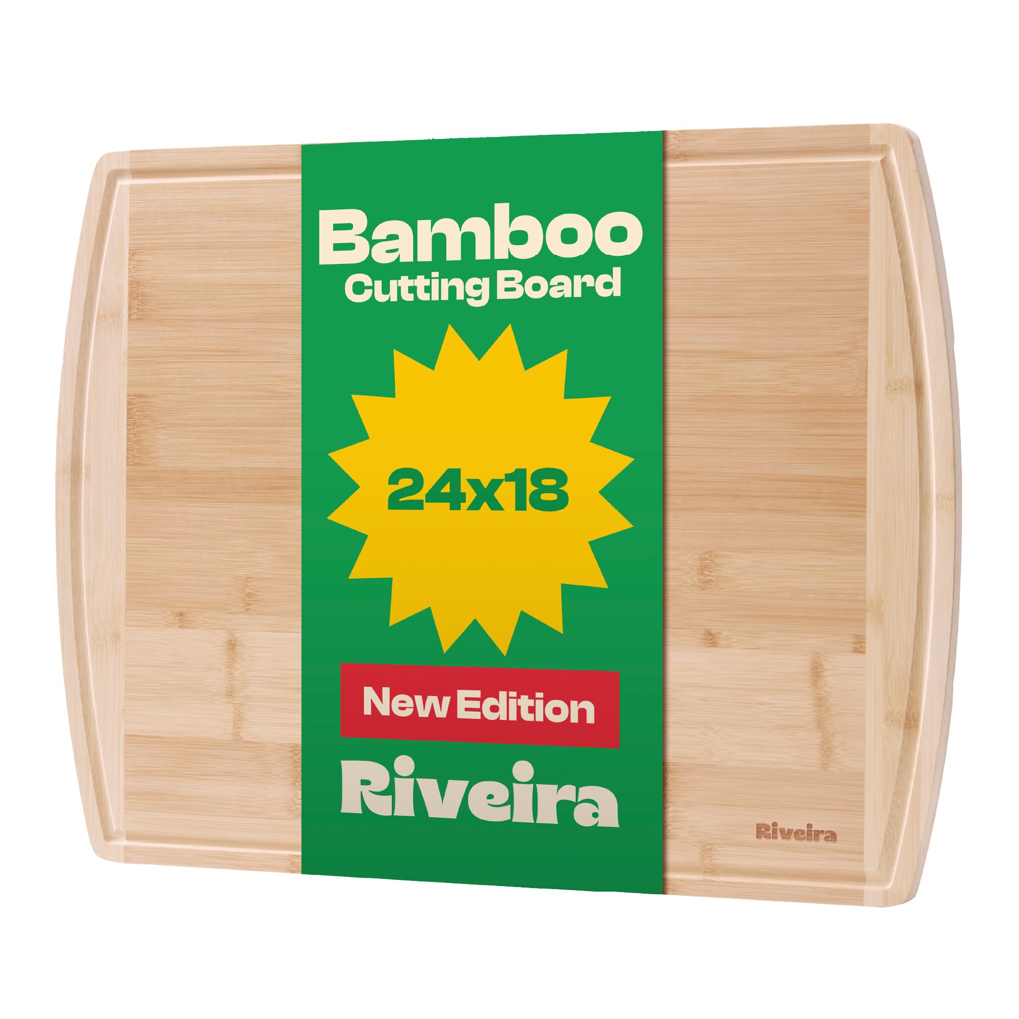 Planches à découper en bois de luxe Riveira Gourmet Bamboo Grandeur esthétique cuisine