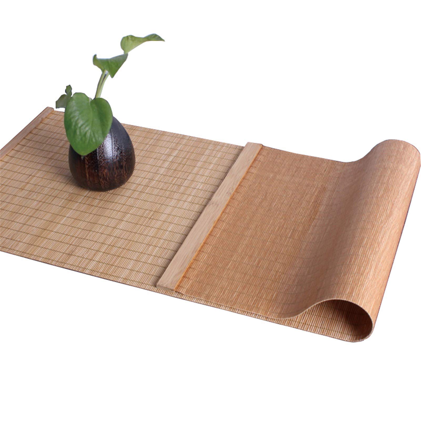 Chemins De Table, Différentes Tailles Bambou Naturel Nappe Résistant À La Chaleur Noël Accueil Cuisine Décor À Manger Napperons,60 X 150cm(24"×59")