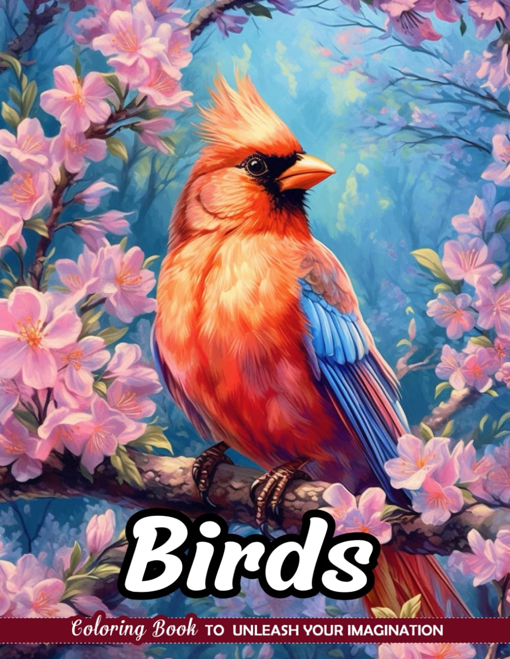 Birds Coloring Book: Feathered Friends for Avian Art