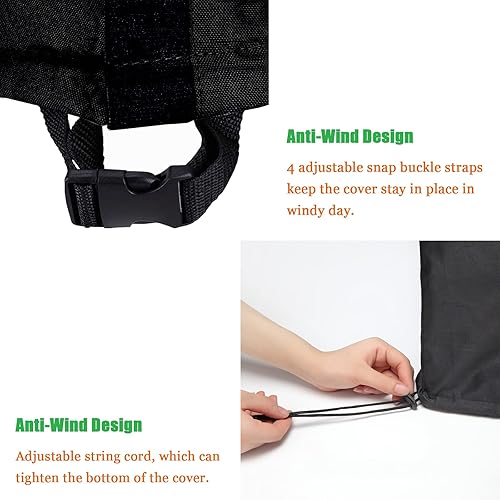 Miniatura 4 de WOMACO Masterbuilt Cuisinart Dyna-Glo Charbroil - Cubierta para ahumador cuadrado eléctrico digital, resistente, impermeable, de 30 pulgadas,