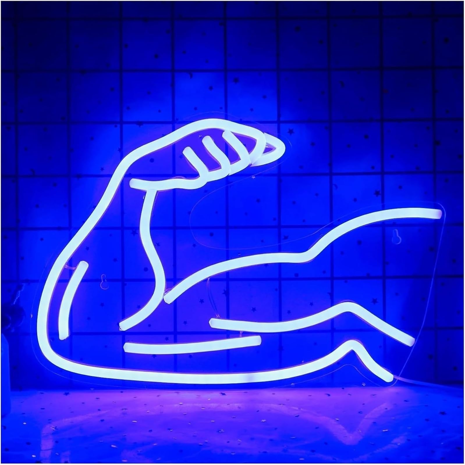 Zynther Neon lamp Neon Sign Light Fixtures Muscle for Man Acrylic Wall Pub Beach Shop Restaurant Gym