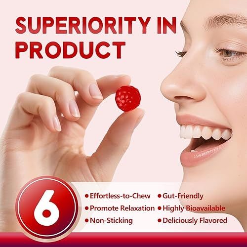 Miniatura 3 de Gomitas de glicinato de magnesio, sin azúcar con L-treonato de magnesio, suplemento de magnesio, gomitas de magnesio de alta absorción, 120