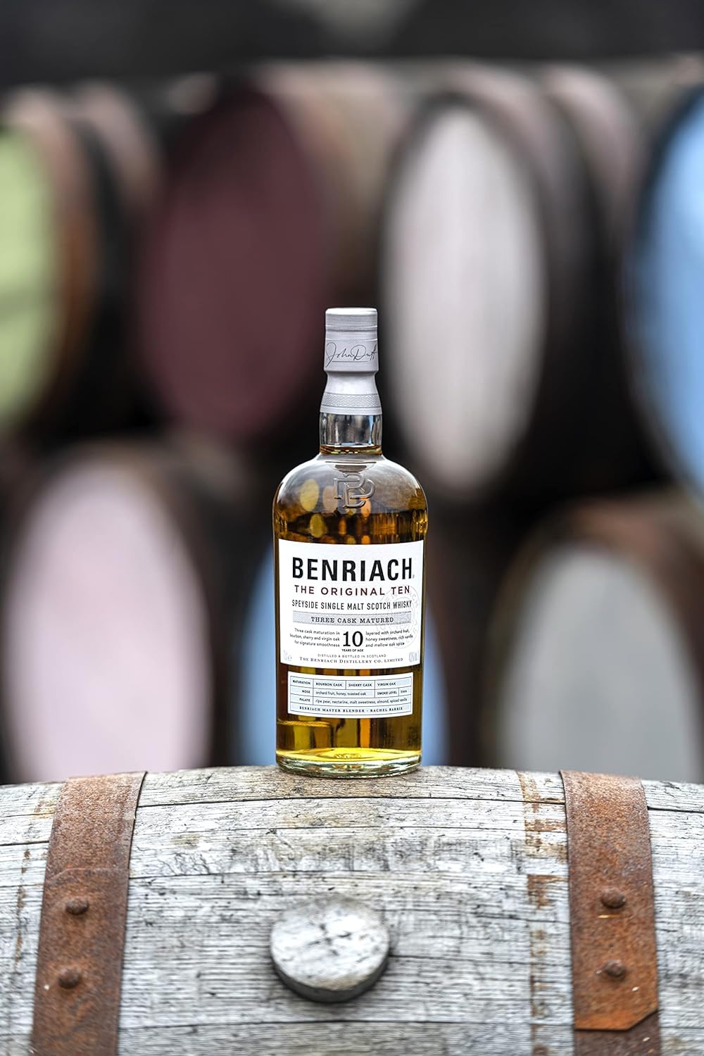 Benriach Distillery The Benriach 10 Años Single Malt - 700 ml, el paquete puede variar
