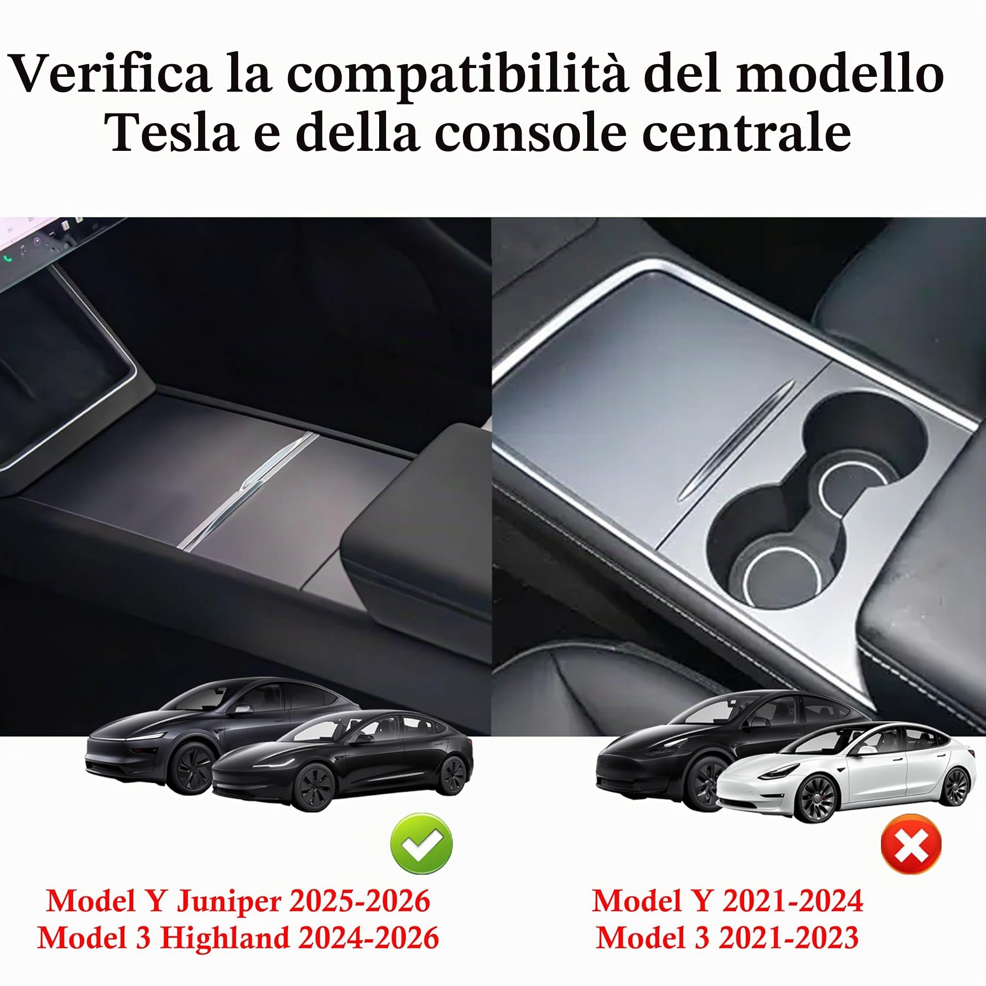 Hub Caricatore USB per Tesla con 2 Cavi Retrattili Type-C per Model Y Juniper 2025-2026 & Model 3 Highland 2024-2025,Totale 140W Stazione di Ricarica per Telefono Console Centrale Accessori
