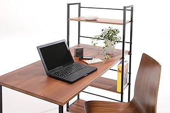 Amazon.co.jp: AZUMAYA 幅120cmデスク ブラウン色 PT-461BR