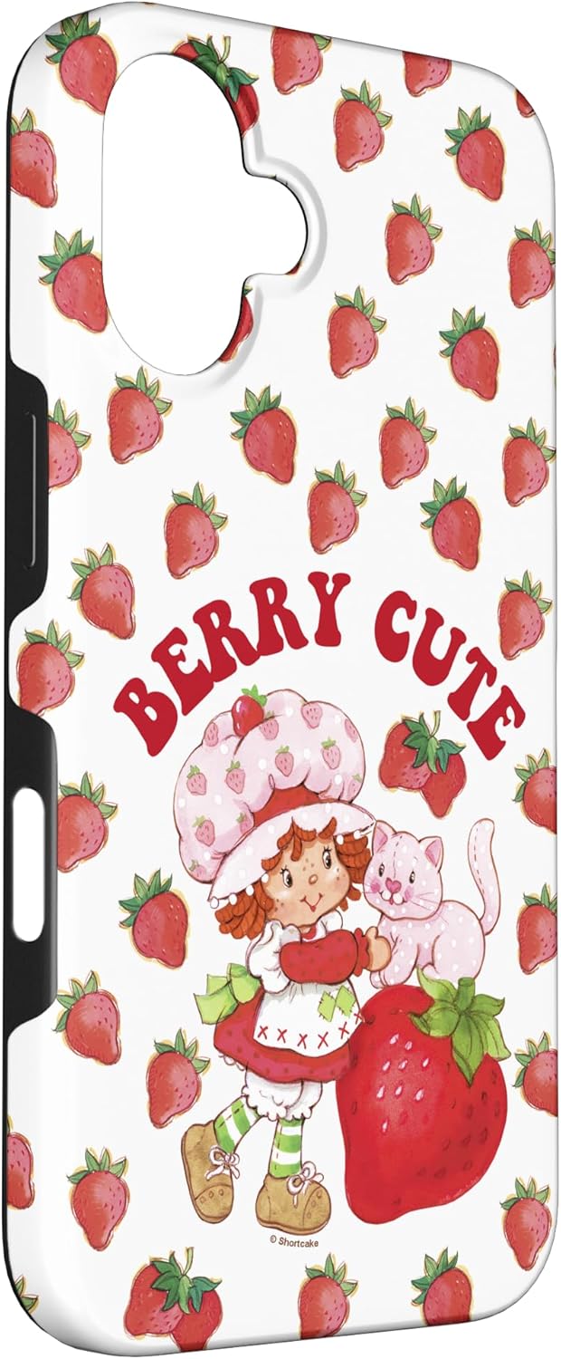 Strawberry Shortcake Berry Cute Vintage Kitten Arch Logo Case for iPhone 16