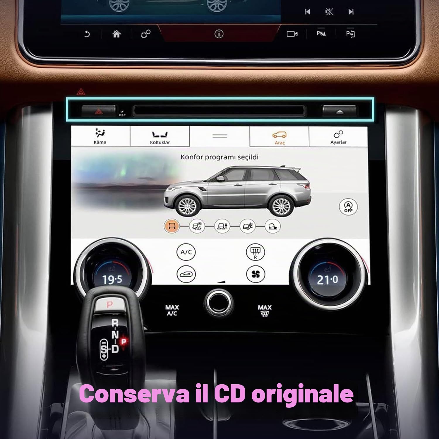 ASVEGE 10,1 pollici Pannello AC per Climatizzatore dell'aria Condizionata Touch Screen LCD per Land Rover Range Rover Sport L494 2013-2017, Versione di Aggiornamento con Guida Installazione.