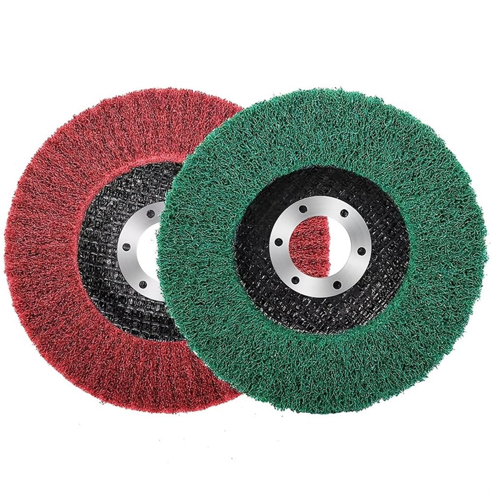 szt. tarcz szlifierskich z włókna nylonowego do szlifowania kątowego, 4''/5'' P120-P320 do szlifowania i polerowania metalu ze stali nierdzewnej, 5 szt. 120 ziarnistość, 100 mm
