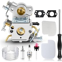 Ruixing OEM PP4218A P3314 Carburetor for Poulan Pro PR4218 PP4218AV PP4018 P3416 42CC Chainsaw, with 530057925 & 530057869 Air Filter Kit