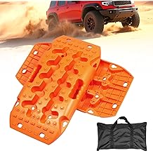 Donext Recovery Traction Boards, Offroad Tracks Board, Traction Tire Ladder, 4WD Traction Mats for Sand, Mud &amp; Snow (23in-Orange)