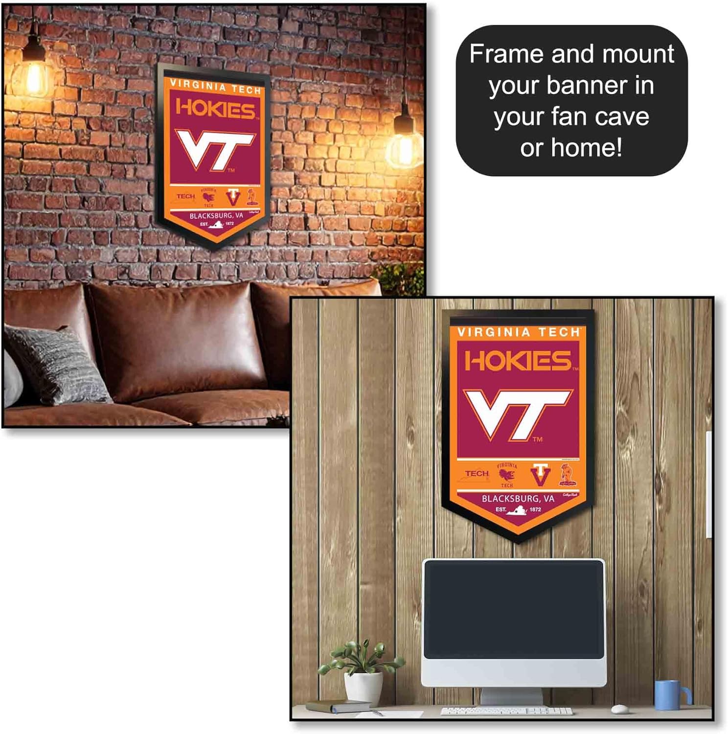 VA Tech Hokies Heritage History Banner Pennant