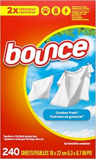 Bounce Fabric Softener Sheets 240ct - rated 4.8 stars from 114100 reviews