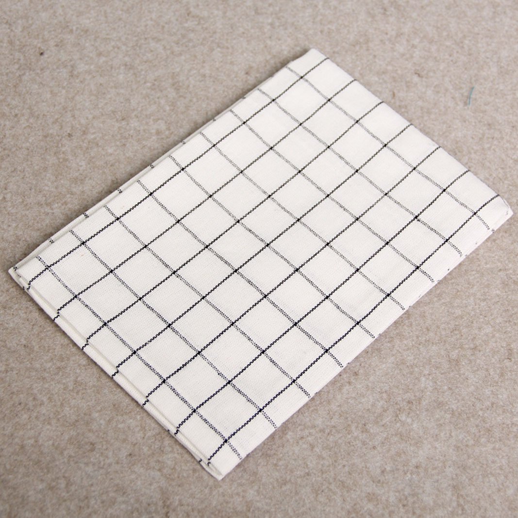 Amazon｜KKlewu ランチョンマット 60x40cm 格子柄 棉麻 プレイスマット
