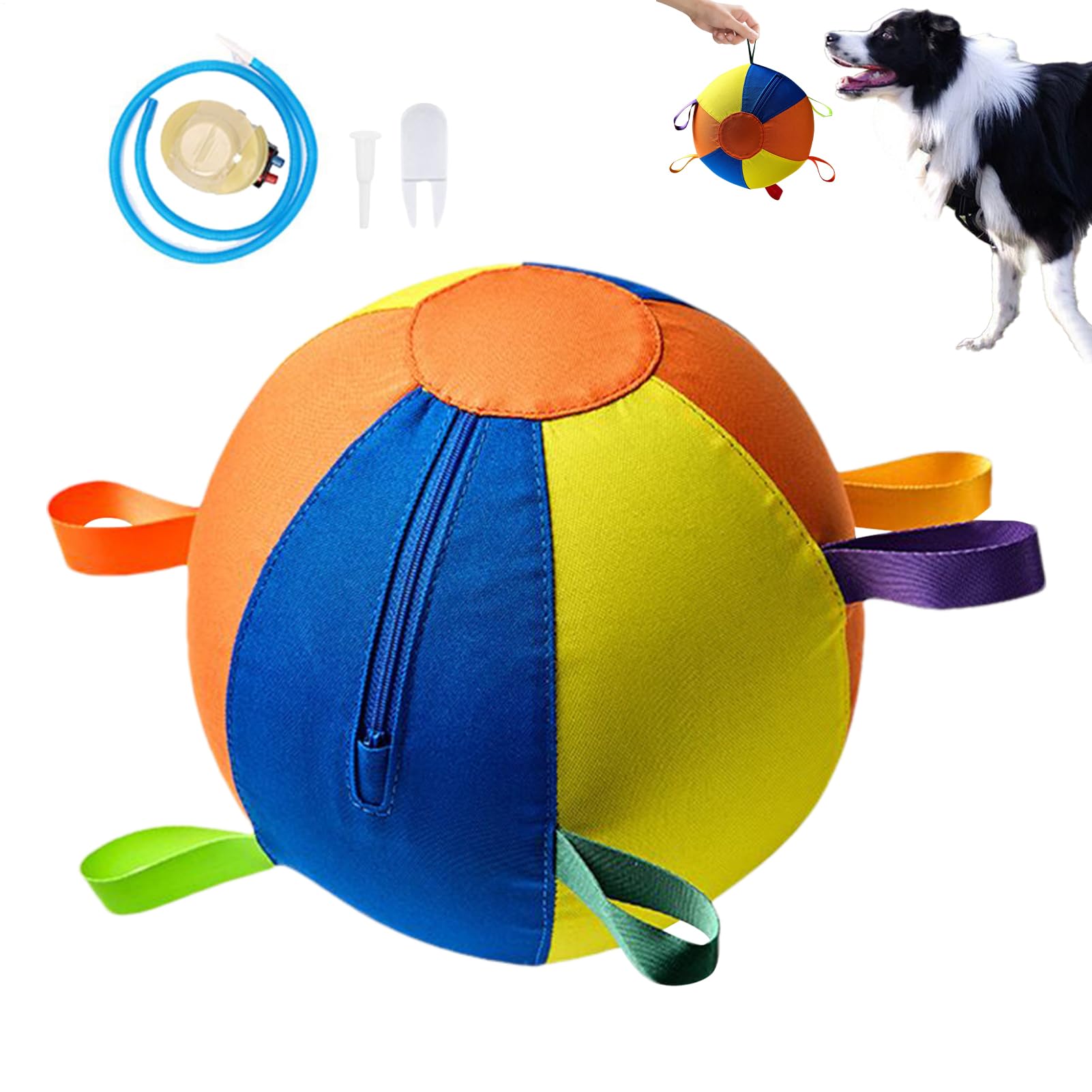 Balle jouet pour chien d'Exercice Portable et Sûr pour Animaux Mâcheurs | Jouet de Balle Interactif Chien et Chiot Exercices Portables Piscine Noël Anniversaire Chiot Mâcheurs