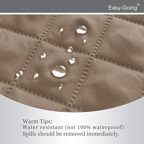 Miniatura 152 de Easy-Going - Funda reversible sobredimensionada para sofá de 3 cojines, protector de muebles resistente al agua con tubos de espuma para perros Gris
