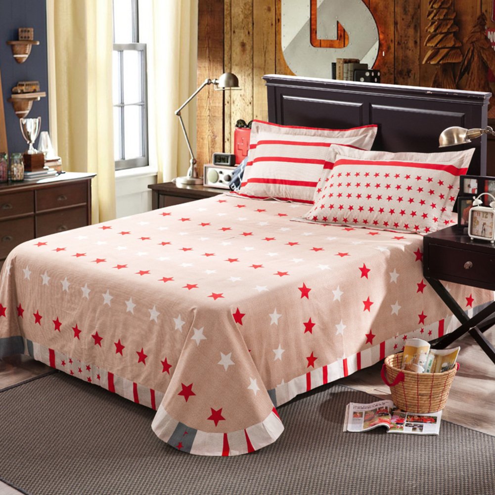 Coton rembourré drap plat 245x250cm couvre-lit chaud automne hiver