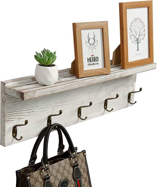 under shelf coat hooks