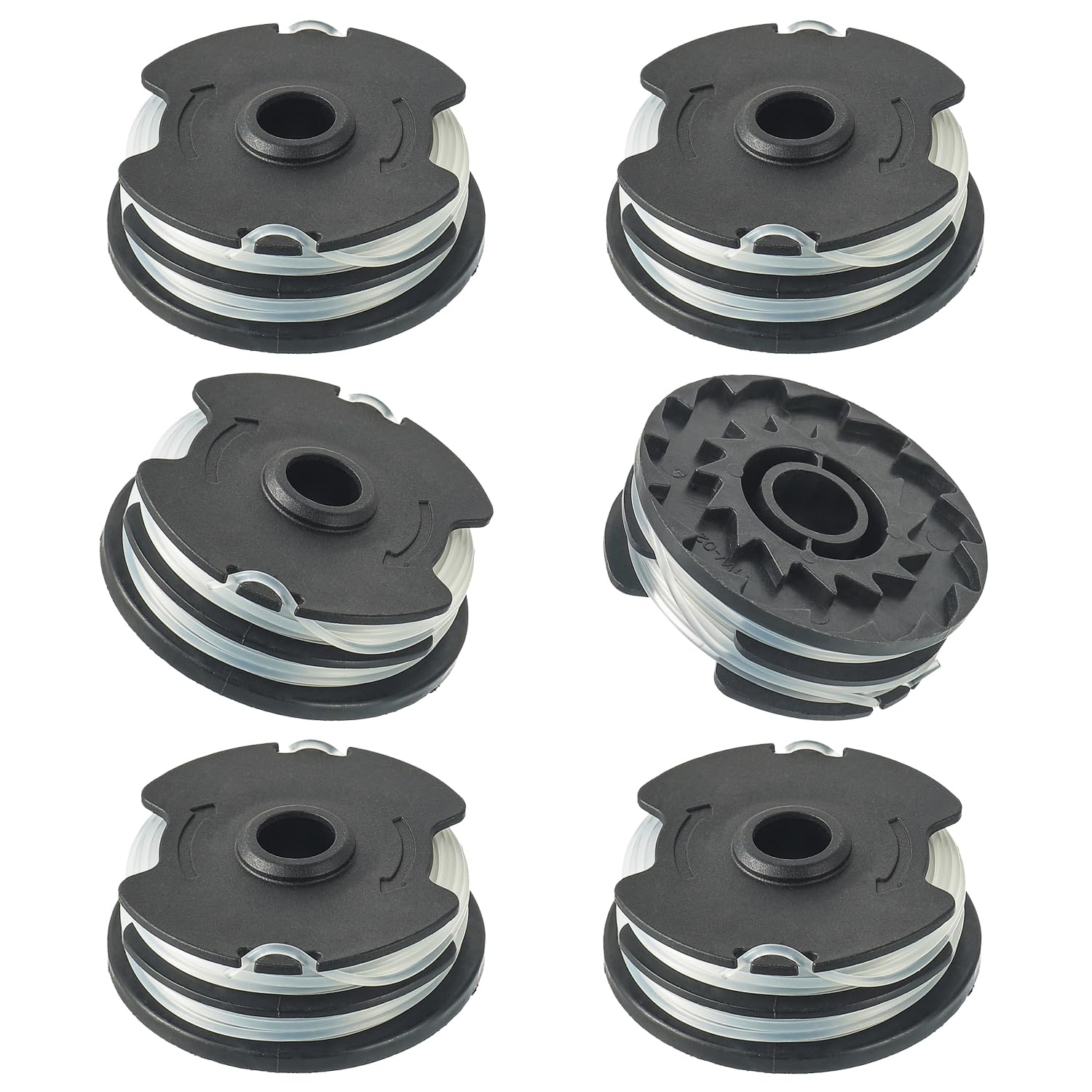 Jamher Replacement Spool And Spool Cover, Compatible With Parkside Lidl Prt 550 A1, B2, C3; Prta 20-Li C3 Replacement Parts Edge Cutter (6 Replacement Spool)