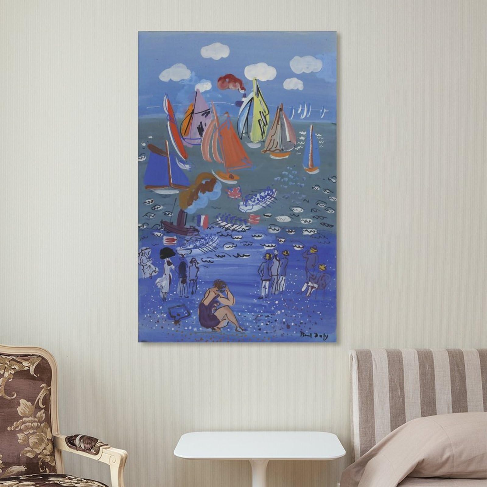 Raoul Dufy The British Squadron Visits Le Havre Leinwand-Kunstdruck, 60 x 90 cm