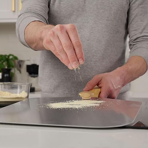 Miniatura 8 de Honey-Can-Do Cromo, madera plegable para pizza, 12.0 x 14.0 in