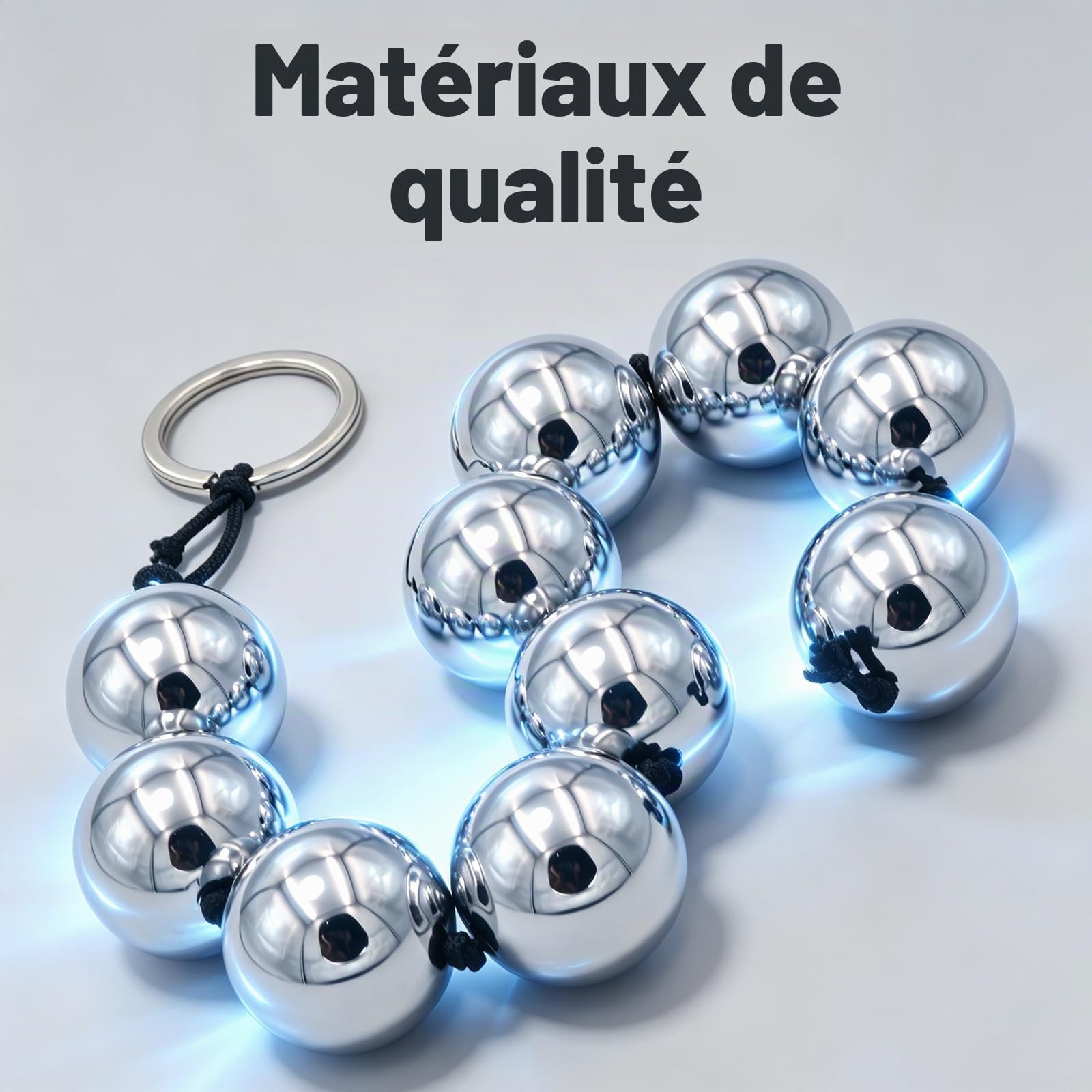 Boules Anales en Métal, Perles Anales Avec 10 Boules Boules d'Amour Pour Femme Plug Anal# Pour Homme Femme Xxl Anus Masturbateur Chaîne Anale Buttplug Chaîne Anale Jouets Sexuels Set pour Couple