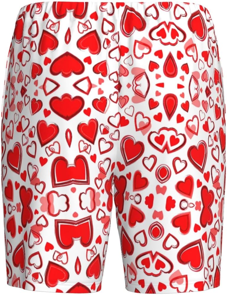 HJLUUFT Romantic Reds Heart Men's soft and comfortable