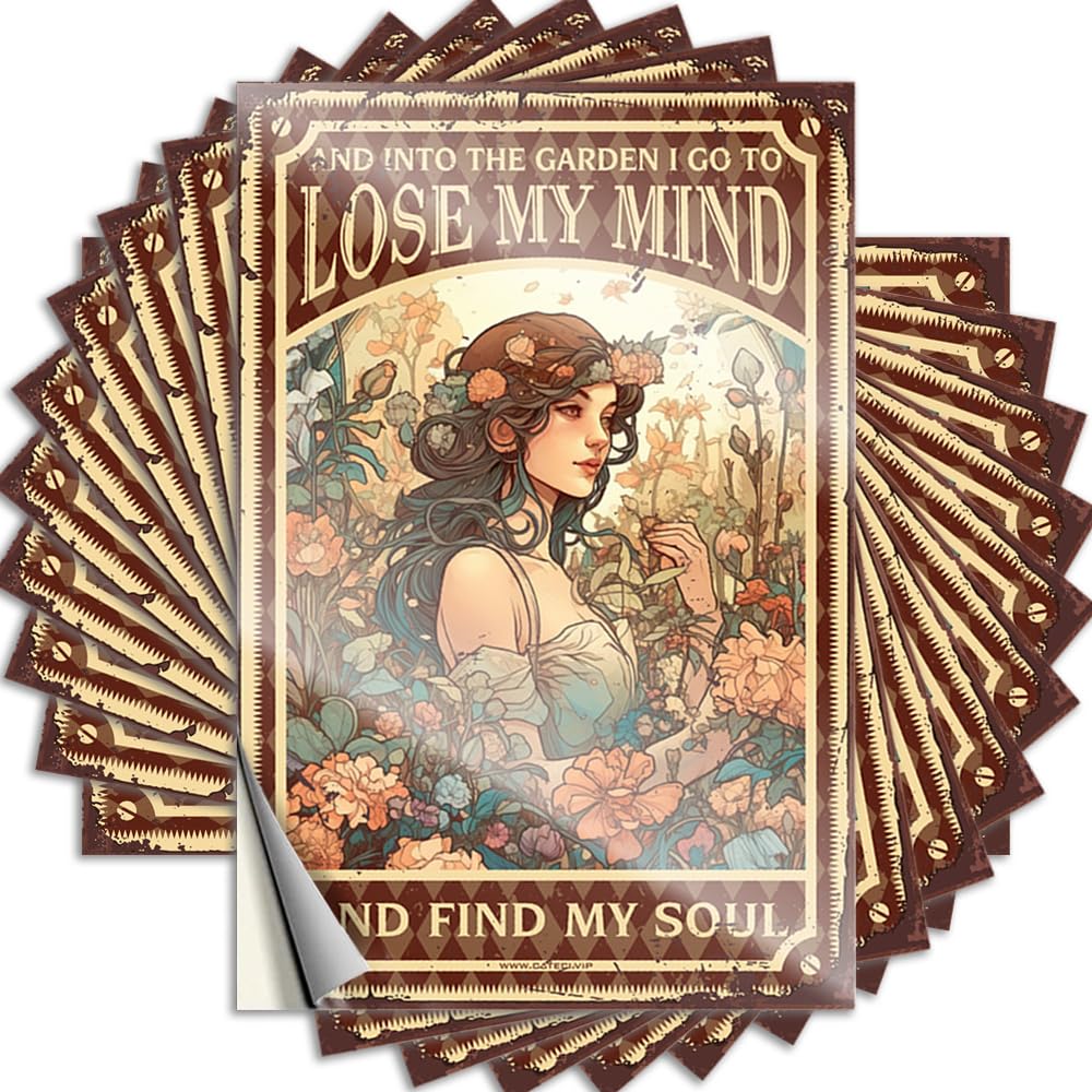 Custom, Decals Cover and Into The Garden I Go to Lose My Mind and Find My Soul | Stone Sports(8X12CM)
