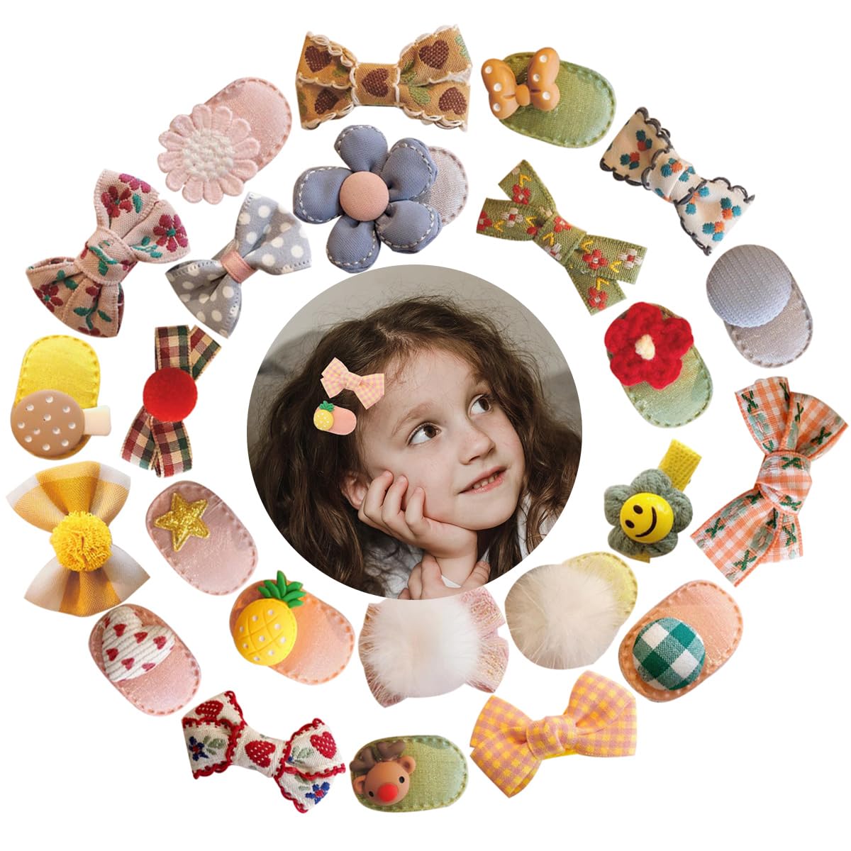 Baby Girl Hair Clips,10Pcs Flower Hair Bows Clips Fully Lined Alligator Hair Accessories Holiday Birthday Gifts for Infants Toddlers Kids Children(Random Color,5Pairs) Baby Girl Hair Clips,10Pcs Flower Hair Bows Clips Fully Lined Alligator Hair Accessories Holiday Birthday Gifts for Infants Toddlers Kids Children(Random Color,5Pairs)