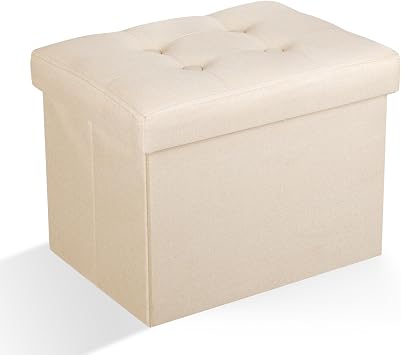 Ottoman Storage Ottoman Foot Rest Stool Foldable Bench with Storage Student Dormitory Bedroom and Entryway 16 X 12 X 12