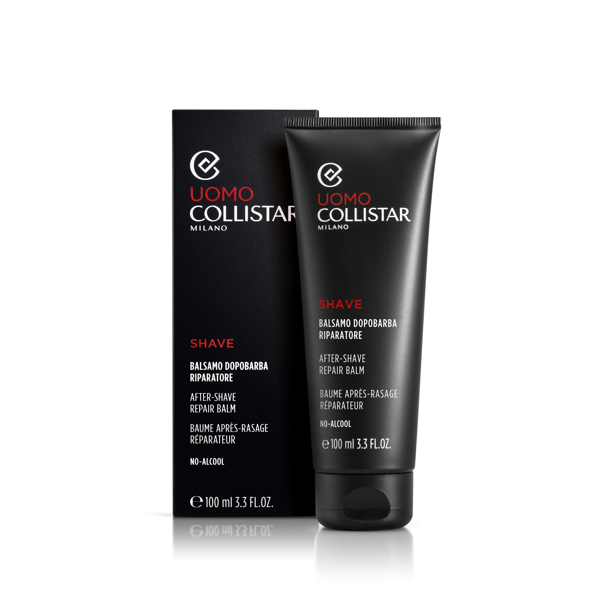 Collistar Męski balsam po goleniu, optymalny do delikatnej i drażliwej skóry, nawilżający i kojący, bez alkoholu, 100 ml