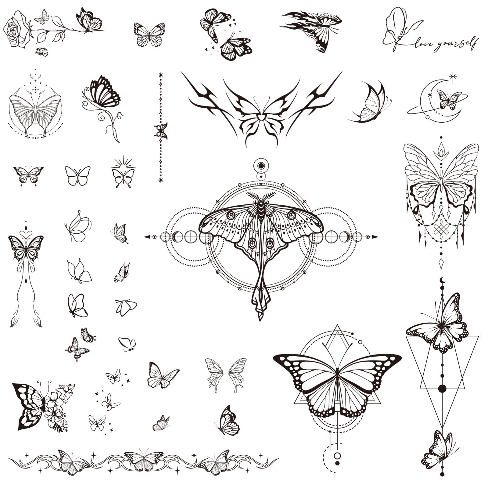 Hals Tattoo Zum Kleben Aquarell Schmetterling Fuß Tattoo Flamingo Tattoo  Temu Deutschland Tatoo ärmel Kinder, image size:1600x1600