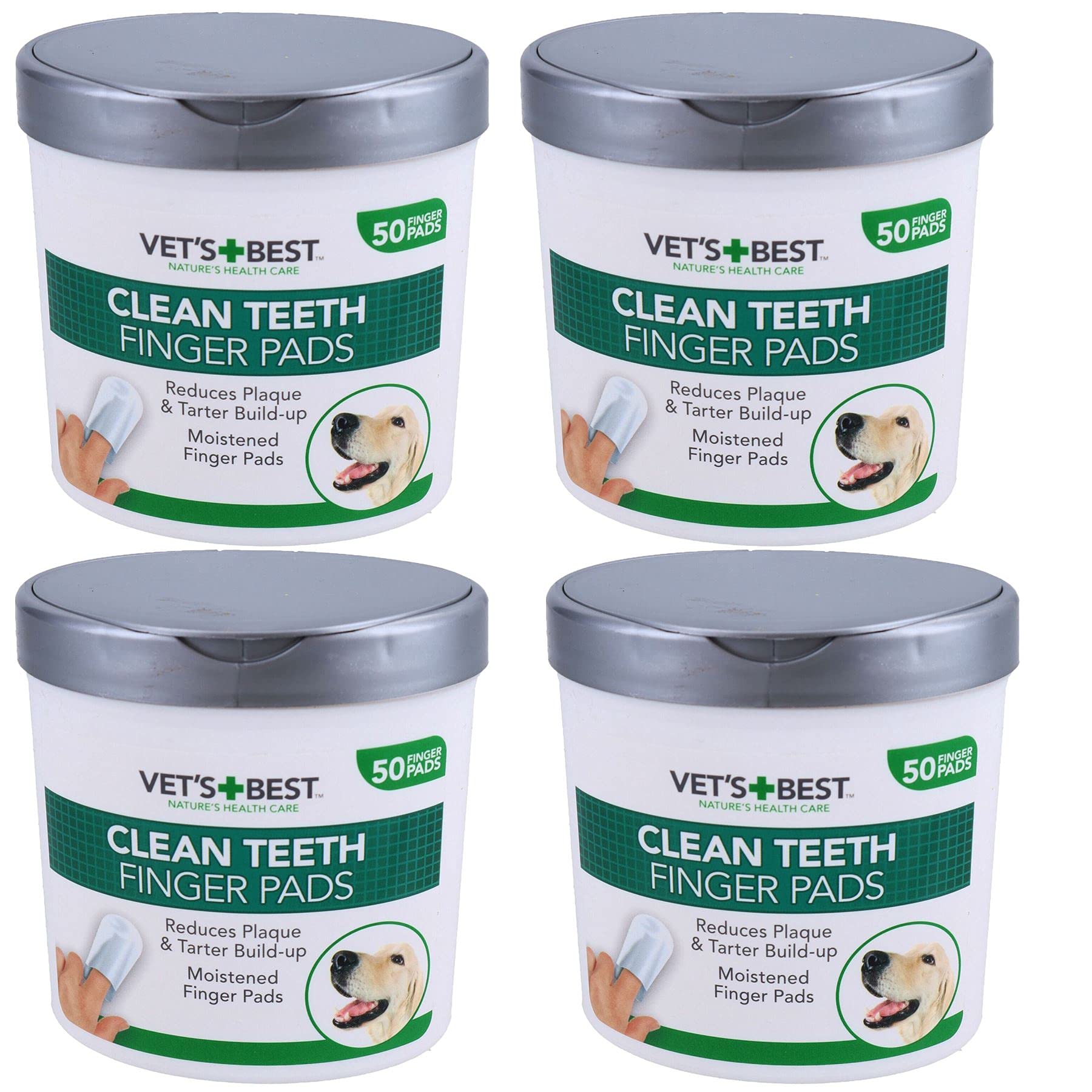 AB Tools Lot de 200 lingettes nettoyantes pour dents de chien et animal domestique
