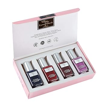 karma organic Beautiful Natural Nail Polish Set- Non-Toxic Nail Art, Vegan and Cruelty-Free Nail Paint