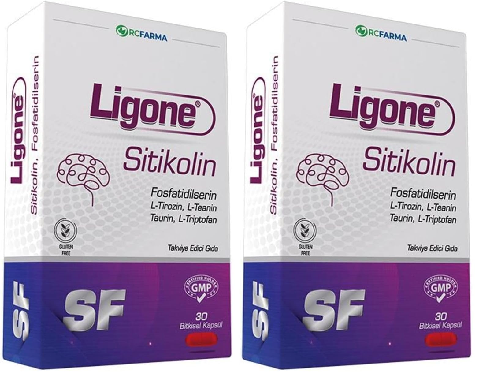 Ligone Sitikolin, Fosfatidilserin 30 Kapsül (2 paketi)