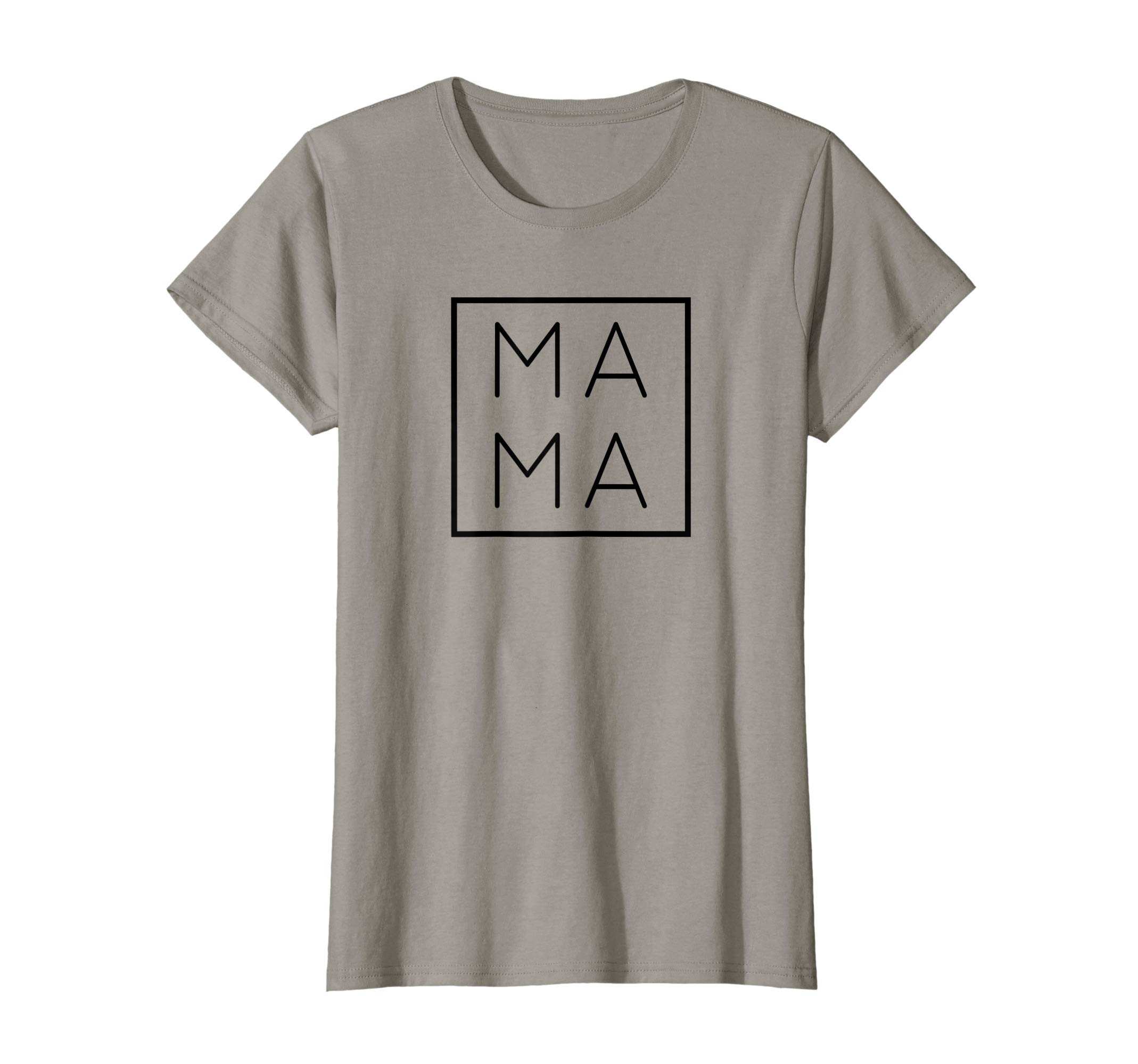 Womens Ma Ma Square Box - Mama Squared - Mom Boxed Design T-Shirt