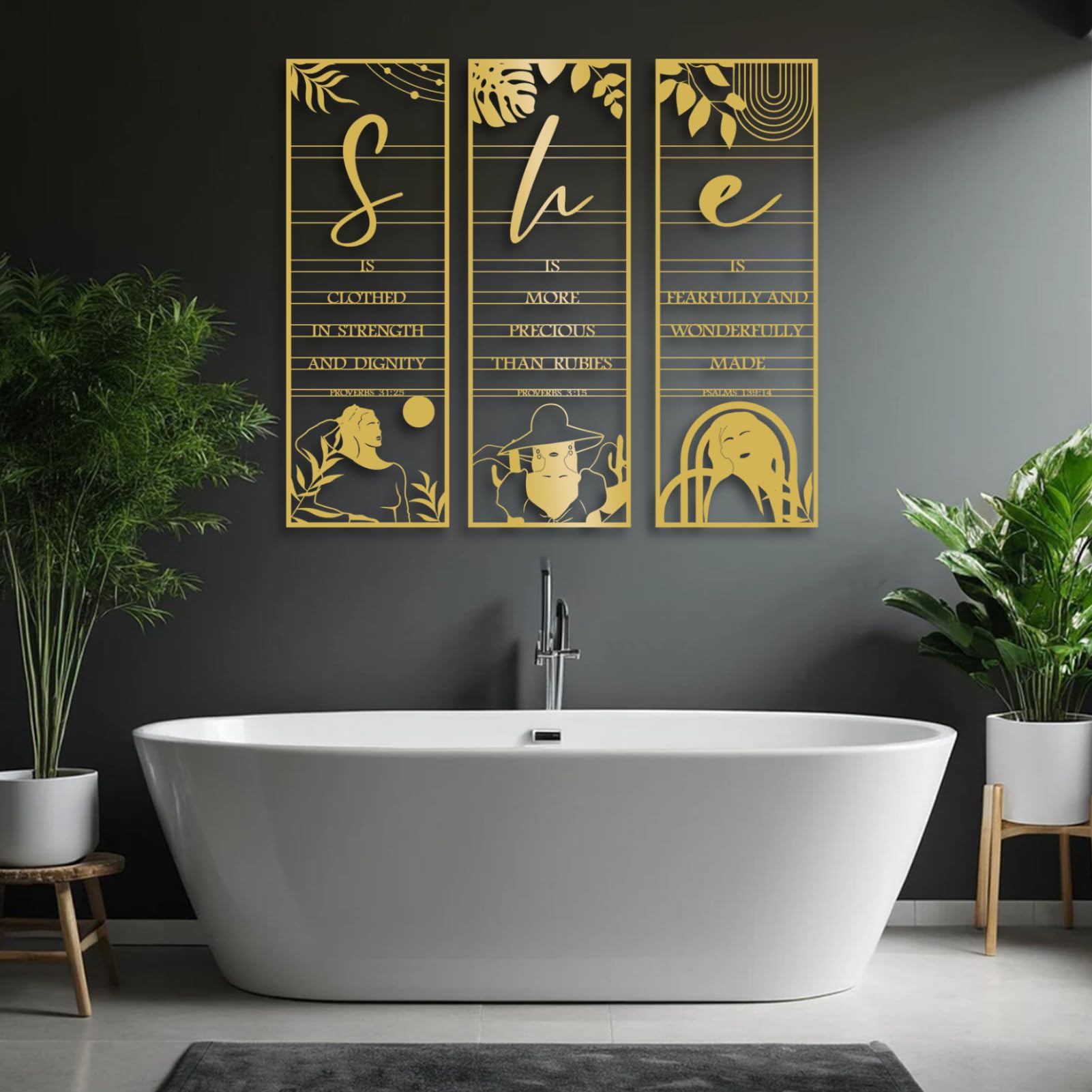 Décoration murale métal pour briser la monotonie d'un mur