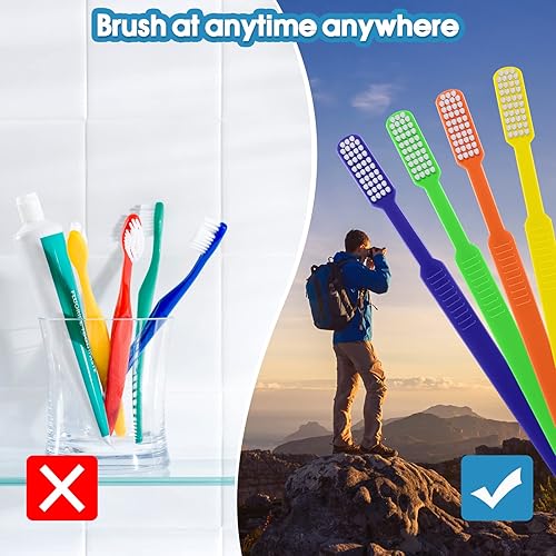 Miniatura 5 de Cepillo de dientes prepegado envuelto individualmente cepillos de dientes desechables prepegados pasta de dientes integrada en cepillos de dientes