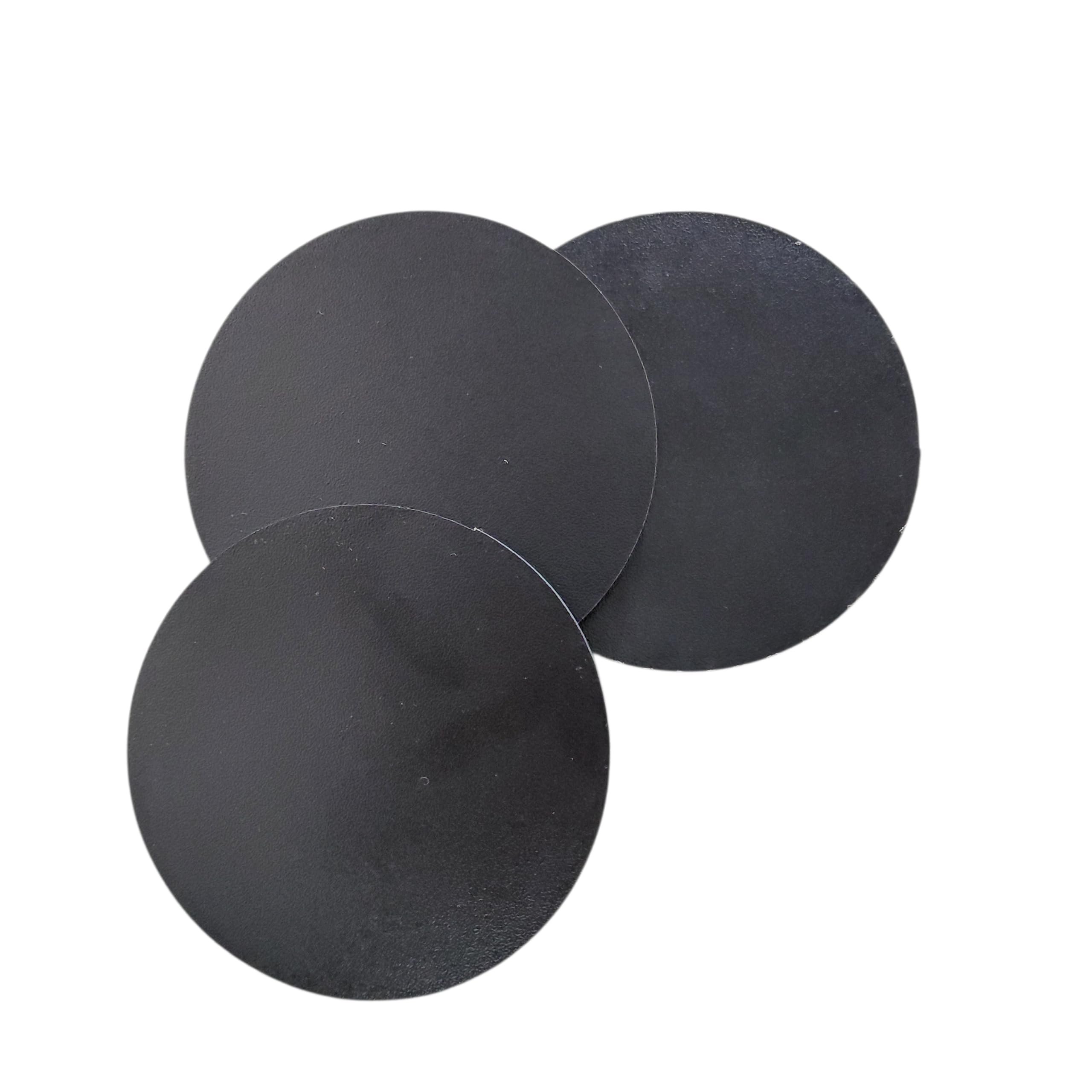 Round Black Silicone Coasters for Hot and Cold Drinks, 3.5 Inch Diameter, Heat Resistant, Set of 3, Modern Minimalist Design-image-42
