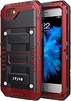 Vista 30 de Mitywah Funda impermeable compatible con iPhone 7 / iPhone 8, resistente y duradera, carcasa protectora de cuerpo completo, protección de pantalla