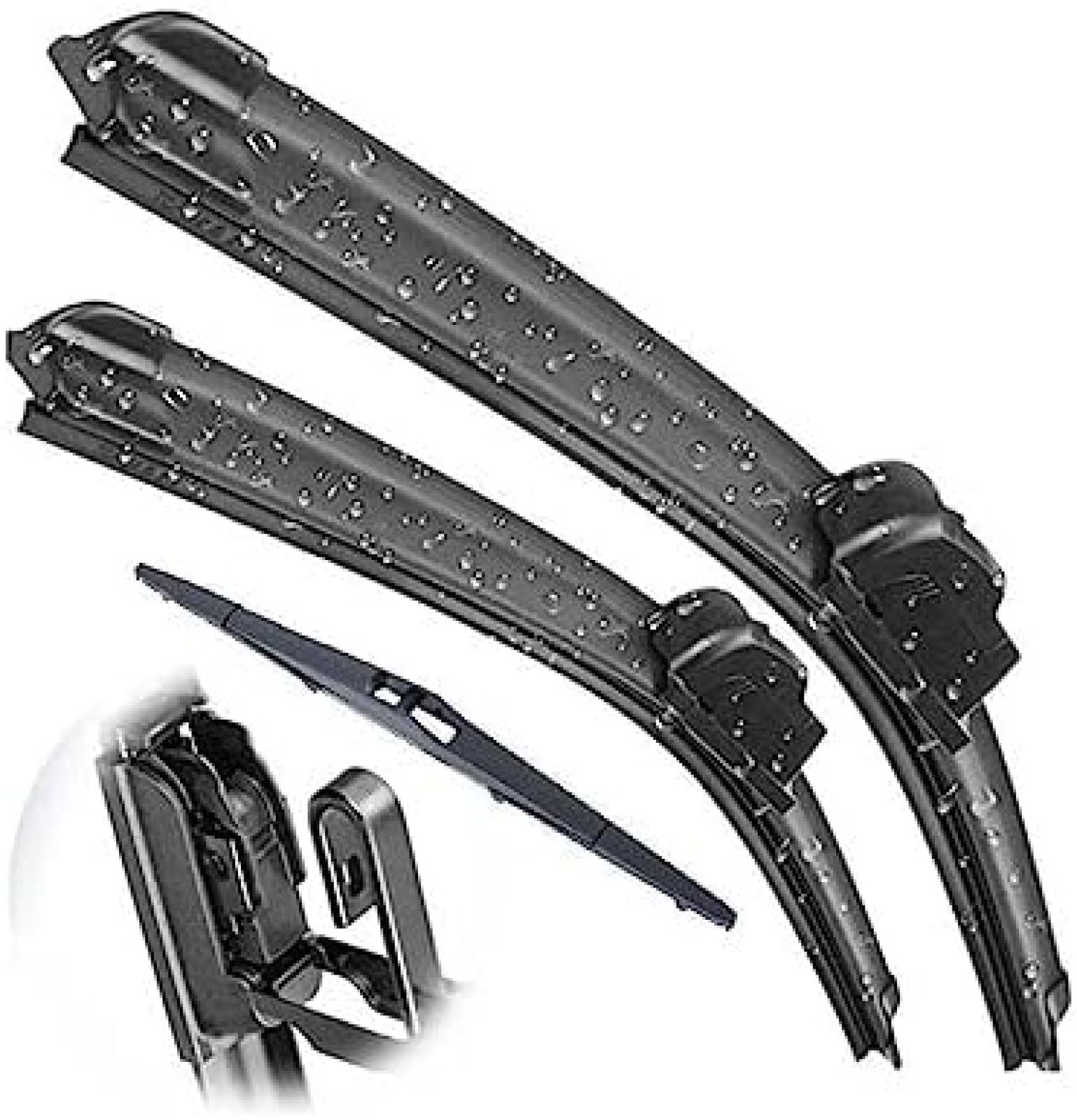 Balais d'essuie-Glace de Pare-Brise de Lunette Avant et arrière, pour Toyota, pour RAV4, pour XA30 2005 2006 2007 2008 2009 2010 2011 2012