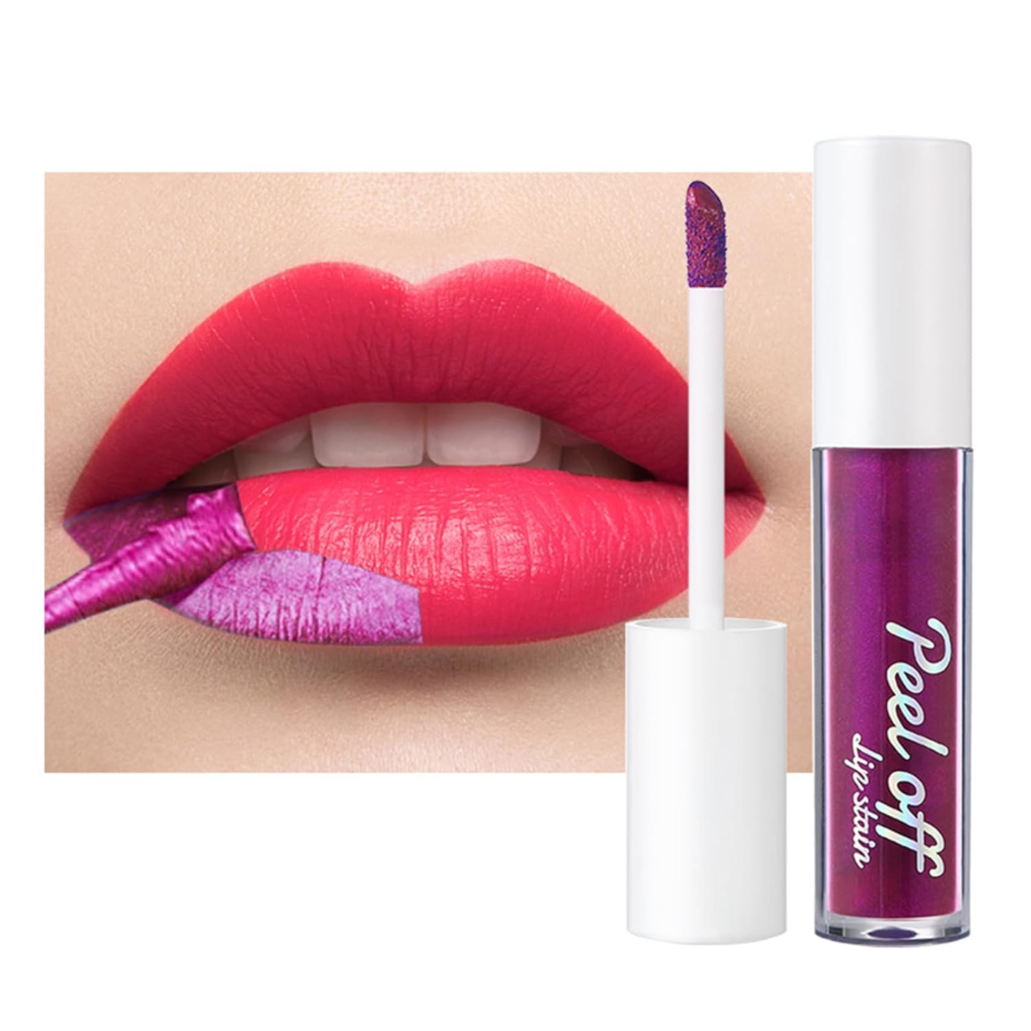 Smudge Proof Matte Lip Gloss Long Lasting Peel Off Lip Tint Waterproof Non Sticky Hydrating Silky Smooth Lightweight