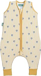 molis&co - Baby Schlafsack mit Füßen 0.5 TOG - Sommerschlafsack für Jungen - Kinder Babyschlafsack mit Beinen - 100% Baumwolle (Oeko-TEX 100), Premium Qualität - Balloons (90 cm)