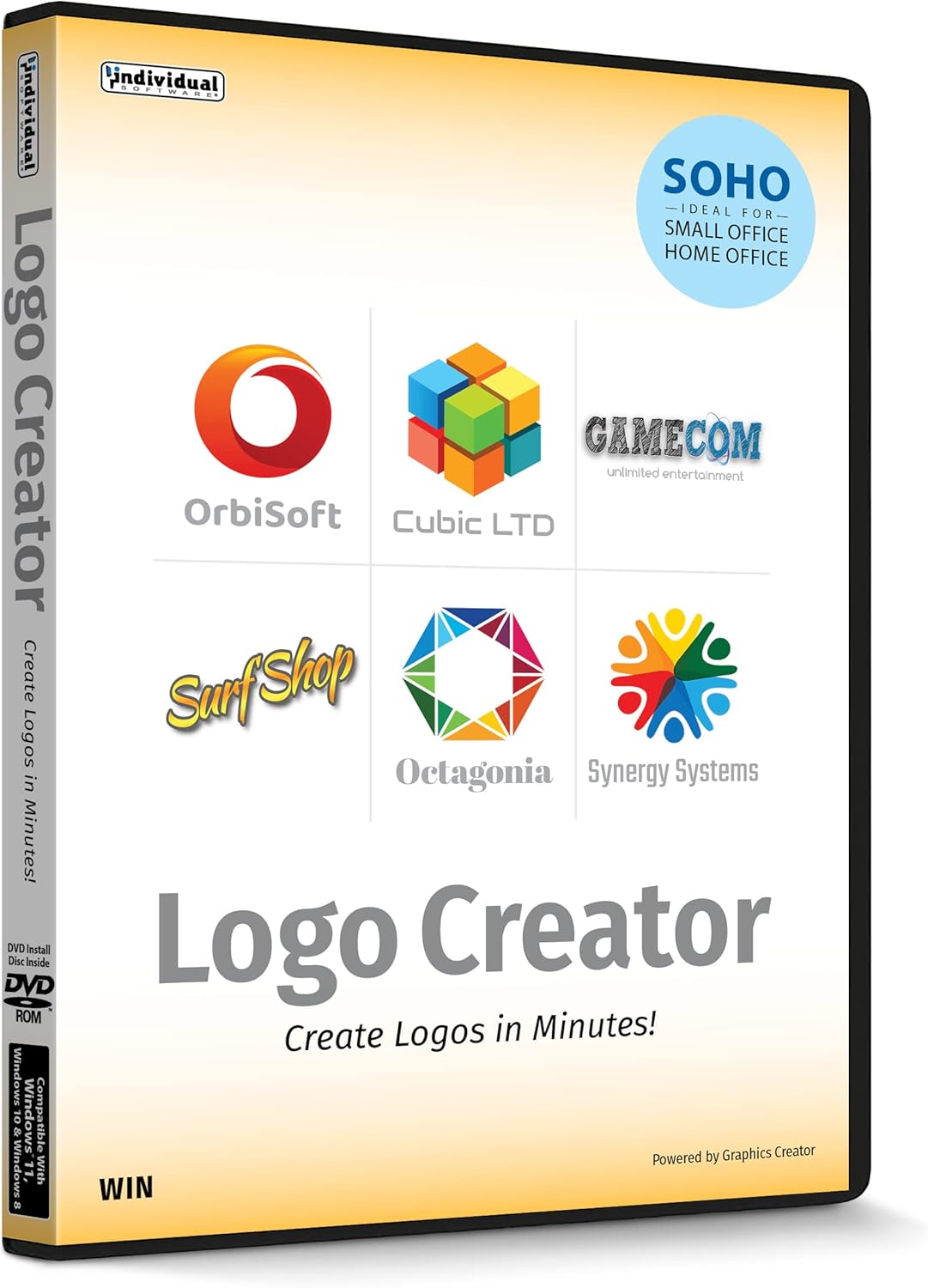 Logo Creator – Windows – Professional Logos for Business, Website, Print with Hundreds of Templates and Library of Free Photos & Videos – Windows/PC