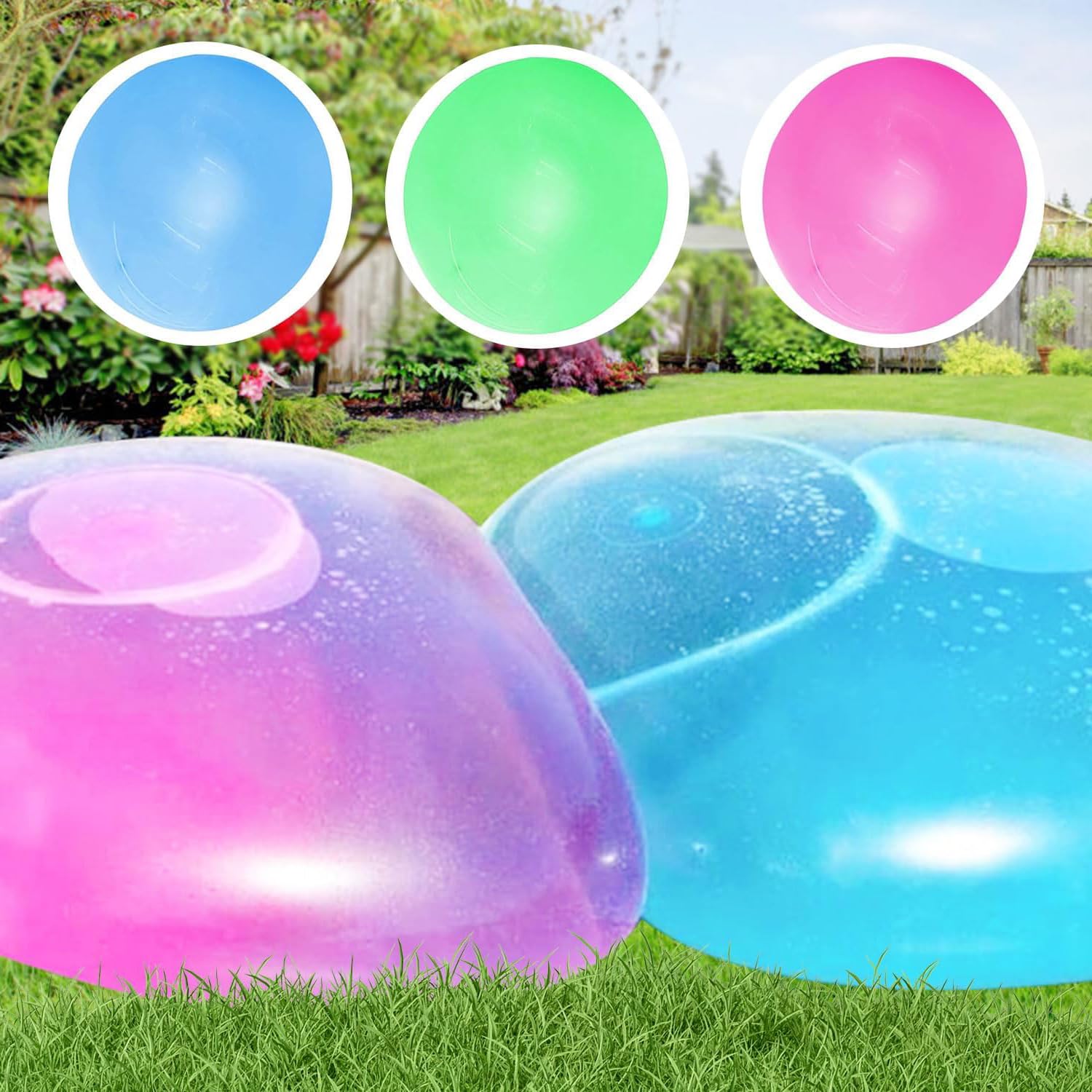 3PCS Extra Large Water Balloons, Giant Inflatable Water Balloons