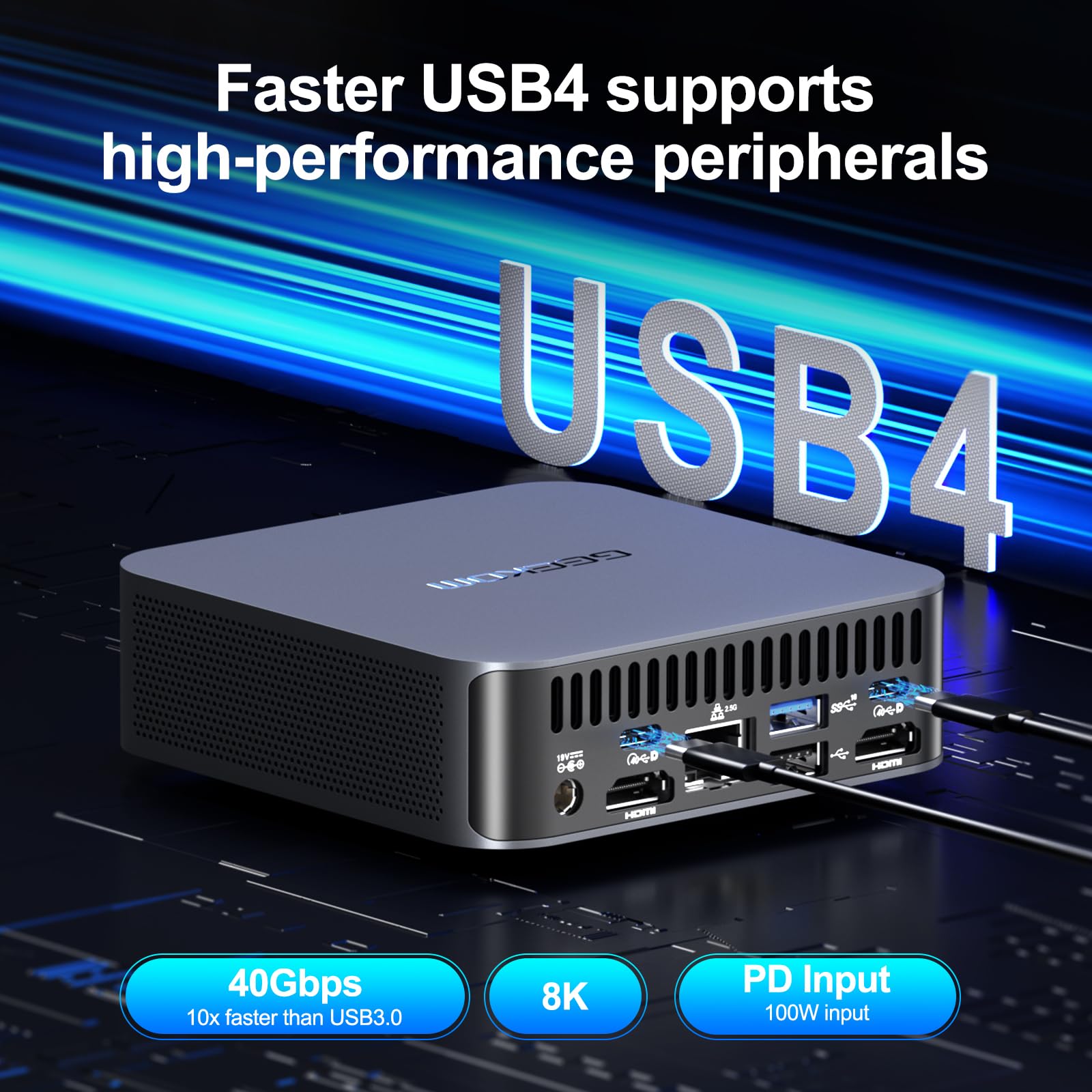 GEEKOM Mini PC GT13 Pro - 13th Gen Intel i9-13900H Mini Computers