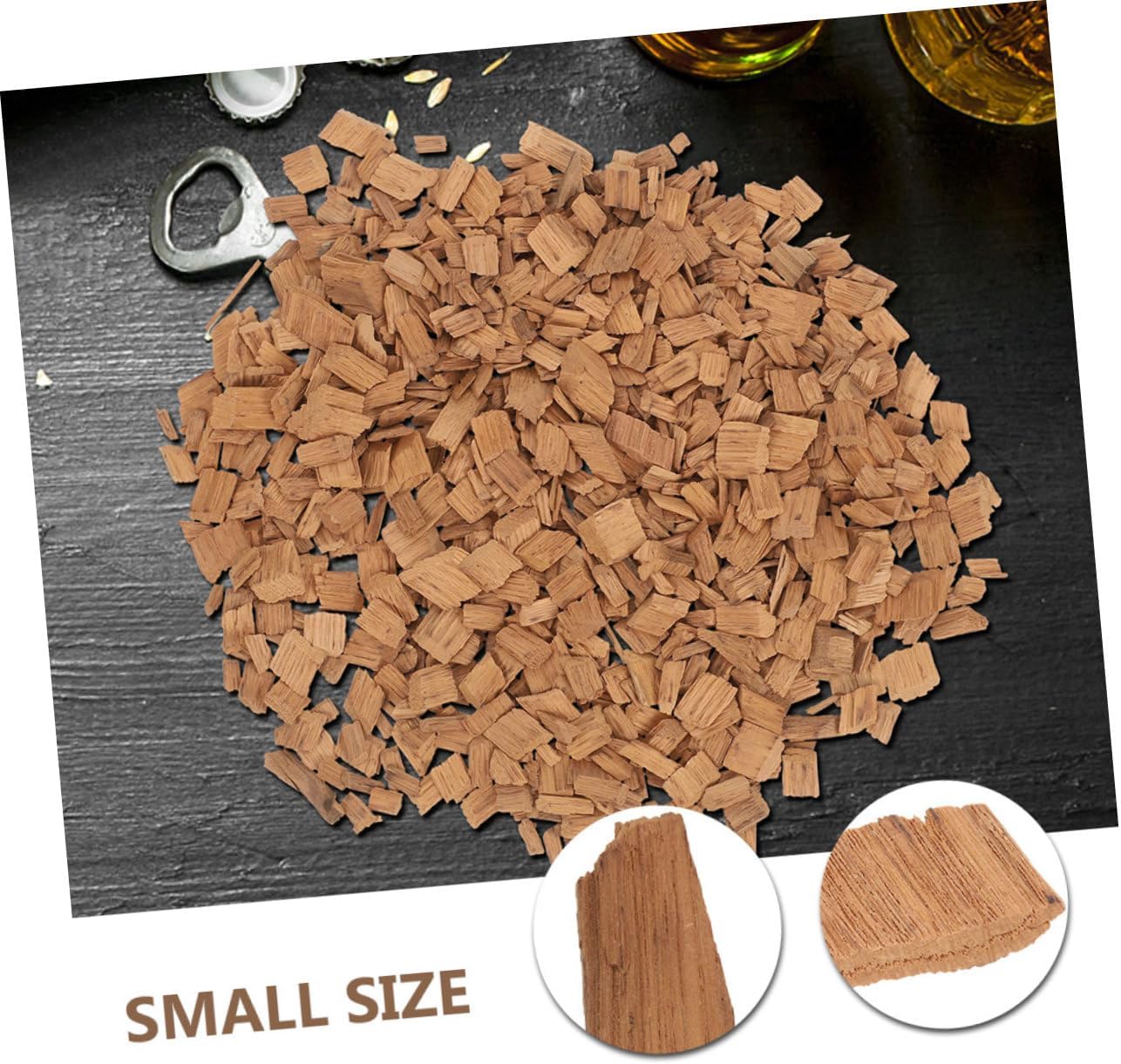 COLLBATH 2packs French Oak Chips Diy Wine Making Supplies Red Wine Oak Chips for Home Brewing