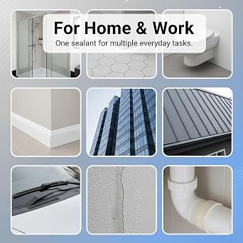 All-Purpose Super-Bonding Structural Sealant, 9900 Sealant Waterproof (Black,2PCS)