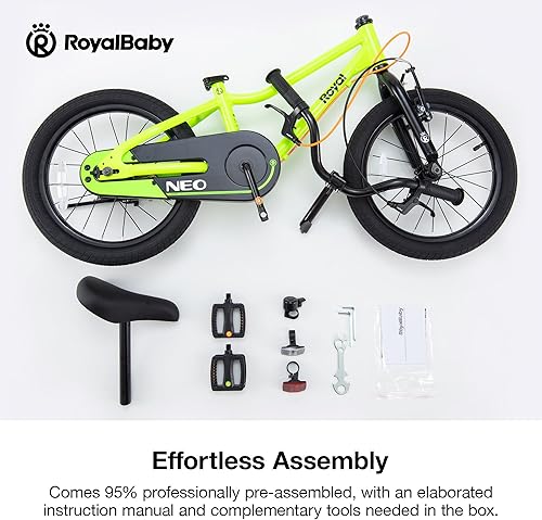 Miniatura 6 de RoyalBaby Bicicleta para niños, de aluminio ligero de 16 y 18 pulgadas, bicicleta para niños y niñas de 4 a 9 años, varios colores