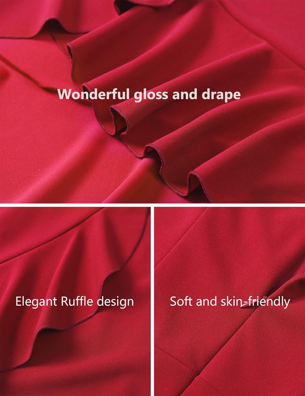 DRESSTELLS Women's Cocktail Dresses 2026, Formal Wedding Guest Prom Party Evening Church Hi Low Dress - Image 5